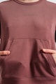 CALVIN KLEIN Фитнес блуза с лого и джоб кенгуру Жени