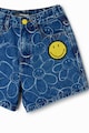 DESIGUAL Pantaloni scurti de denim cu imprimeu grafic Fete