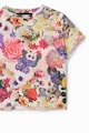 DESIGUAL Tricou cu imprimeu floral Fete