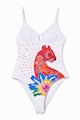 DESIGUAL Costum de baie intreg cu imprimeu grafic Panter Femei