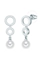 Lulu & Jane Cercei drop decorati cu perle si cristale Femei