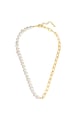 Yokoamii Colier de lant de aur de 14K filat cu perle de cultura Femei