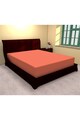 Ralex Pucioasa Husa de pat cu elastic  pentru 2 persoane, Portocaliu, 160x200 cm Femei
