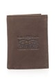 Levi's Coffee Brown Nubuck Leather Wallet Мъже