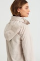 GreenPoint Kapucnis hosszú dzseki zsebekkel női