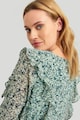 GreenPoint Къса разкроена рокля с флорална рокля Жени