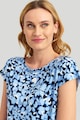 GreenPoint Блуза с принт и връзка на подгъва Жени