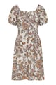 GreenPoint Egyvállas ruha virágmintával női
