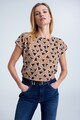 GreenPoint Kerek nyakú mintás póló női