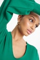 GreenPoint V-nyakú egyenes fazonú rövid ruha női