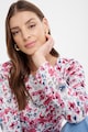 GreenPoint Kerek nyakú mintás pulóver női