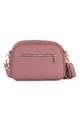 Lia Biassoni Geanta crossbody de piele cu canaf si aspect marmorat Femei