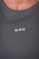 uFIT Tricou de bumbac cu decolteu la baza gatului Barbati