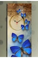 Clockity Текстилен стенен часивник с шарка на пеперуди Мъже