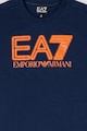 EA7 Logómintás pamutpóló Fiú