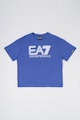 EA7 Tricou din bumbac cu imprimeu logo Baieti