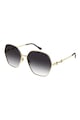 Gucci Шестоъгълни слънчеви очила с градиента Жени