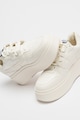 ASH Pantofi sport flatform de piele cu garnituri texturate Match Femei