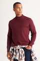 AC&Co Фино плетен пуловер с ниска яка Мъже