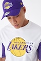 New Era LA Lakers mintás pamutpóló férfi