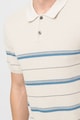 Jack & Jones Allan galléros kötött póló kontrasztos csíkokkal férfi