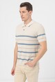 Jack & Jones Tricou polo din tricot cu dungi contrastante Allan Barbati