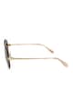Trussardi Овални слънчеви очила с метална рамка Жени