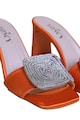 YONCY Сатинирани чехли с декоративна апликация Жени