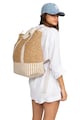 ROXY Beach Lover papírszalma hátizsák csíkos panelekkel női
