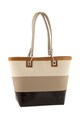 Classeregina Brown&Ivory Striped Leather Bag Жени