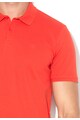 Jack & Jones Аленочервена тениска от пике с яка Мъже
