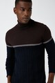 KOTON Garbónyakú colorblock dizájnos pulóver férfi