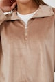 KOTON Домашна блуза от велур с къс цип Жени