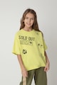 GULLIVER Тениска с овално деколте и надпис Момичета