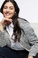 Fiorella Rubino Gombos tweed blézer női
