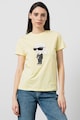 Karl Lagerfeld Ikonik normál fazonú organikuspamut póló női
