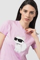 Karl Lagerfeld Mintás organikuspamut póló női