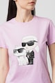 Karl Lagerfeld Тениска от органичен памук Ikonik с лого Жени