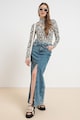 Karl Lagerfeld Блуза с щампа и отвор на гърдите Жени