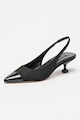 NINE WEST Pantofi slingback cu varf ascutit si toc kitten Work It Femei