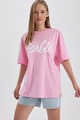 DeFacto Tricou supradimensionat cu imprimeu Barbie Femei