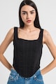 CALVIN KLEIN JEANS Corset crop cu decolteu patrat Femei