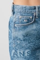 Tommy Jeans Къса права пола от деним с лого и шарка Жени
