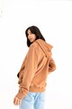 PORC Feliratos pamuttartalmú uniszex pulóver kapucnival női