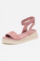 CALVIN KLEIN JEANS Espadrile wedge din piele intoarsa Femei