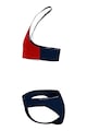 Tommy Hilfiger Colorblock dizájnú kétrészes fürdőruha nyakba akasztós felsőrésszel Lány