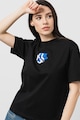 KARL LAGERFELD JEANS Tricou de bumbac organic cu logo Femei
