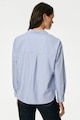 Marks & Spencer Памучна риза с остра яка Жени