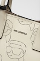 Karl Lagerfeld Geanta tote de piele cu accesoriu logo Femei