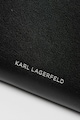 Karl Lagerfeld Портфейл от еко кожа и кожа с перфорирано лого Жени